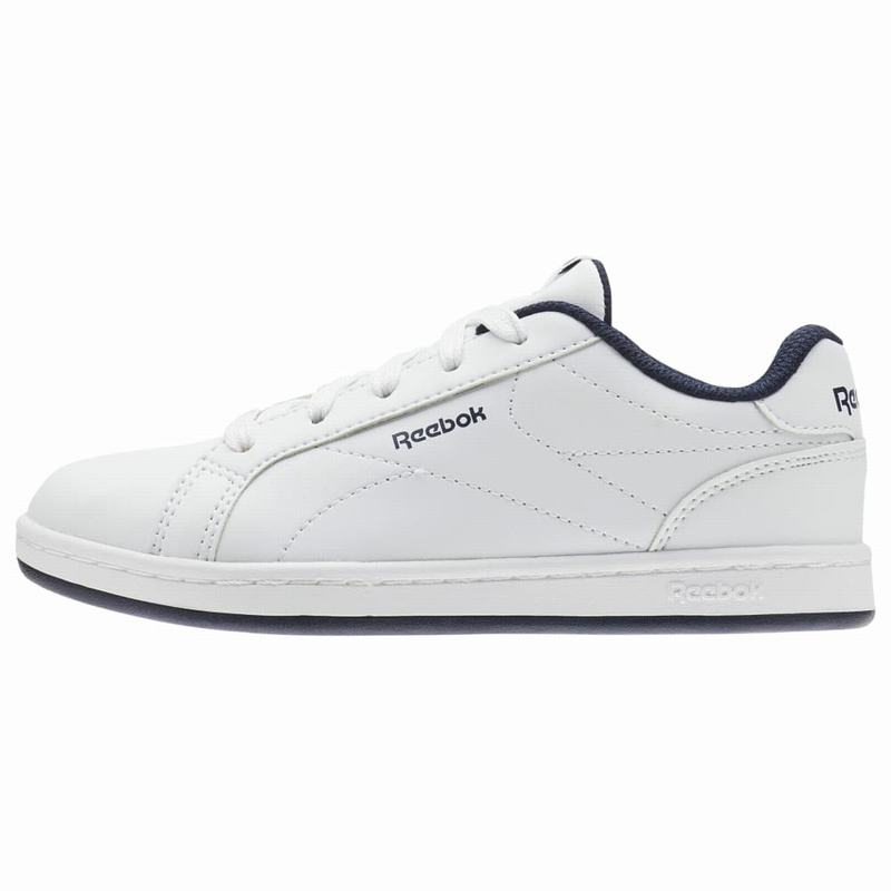 Reebok Royal Complete Clean Tenisky Chlapcenske - Biele/Námornícka Modrá DH4908RA